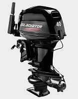 Мотор лодочный подвесной Gladiator 2-х тактный G 40 FH JET (мотор без редуктора + в/насадка Marlin)