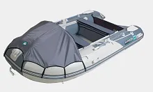 Лодка надувная ПВХ Gladiator D 500AL (Светло-темносерый)