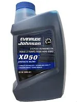 Масло Evinrude 2Т XD50 для ПЛМ Полусинтетическое моторное 0,946л 