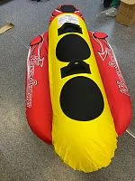 Аттракцион буксируемый Water Sports Хот-дог Желто-красный 2 местный