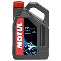 Масло Motul 2Т 100 Минеральное моторное 4л (для мотоцикла)