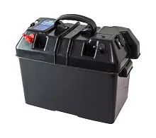 Ящик для аккумулятора 335х185х225 мм с клеммами и прикуривателем