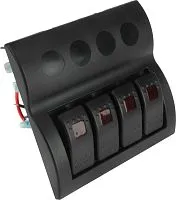 Панель электрическая 4 переключателя со светодиодами