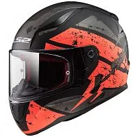 Шлем интеграл LS2 FF353 Black Orange 2024