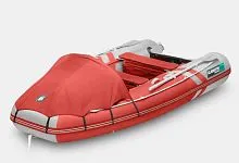 Лодка надувная ПВХ Gladiator E 350PRO (Красно-белый)
