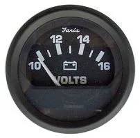 Прибор контроля напряжения (вольтметр) 10-16 V Faria черный 