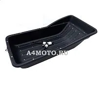 Сани-волокуши для мотобуксировщика "Стандарт" с отбойником улучшенные (с накладками) 153 черный 