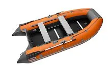 Лодка надувная ПВХ ROGER Hunter Keel 3000 (Темносерый/красный)