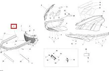 Бампер утилитарный снегоход BRP передний алюминий черный BRP 