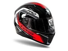 Шлем интеграл VEGA Ultra Black Red 2024