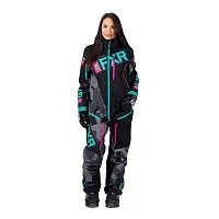 Комбинезон женский лёгкийFXR Ranger Instinct Black Char Camo Mint EPink 2022 
