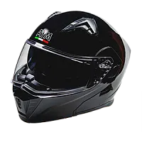 Шлем модуляр с подогревом AIM JK906 Black Glossy 2025