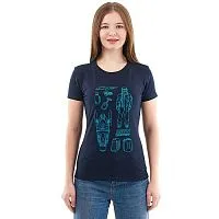 Футболка DRAGONFLY Snow Woman Blue 2025