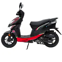 Скутер Regulmoto EAGLE 50 (LJ50QT-3L) колёса R12 Черный/красный
