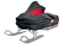 Чехол транспортировочный для снегохода (чёрно-красный)