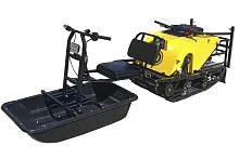 Модуль Толкач к мотобуксировщику Рыбак с короткими подшитыми санями