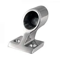 Держатель леера 22мм торцевой несквозной, правый, угол 60