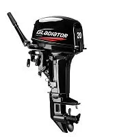 Мотор лодочный подвесной Gladiator 2-х тактный G 20 FH S 