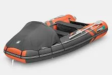 Лодка надувная ПВХ Gladiator E 350PRO (Оранжево-темносерый)