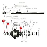 Ремкомплект водометной насадки 803.4