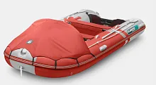 Лодка надувная ПВХ Gladiator C 420AL (Красно-белый)