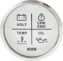 Прибор контроля аварийной сигнализации двигателя 12V KUS/Tainor белый 