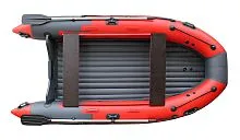 Лодка надувная ПВХ REEF SKAT 400NDFI (Красный + темно-серый)