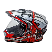 Шлем кроссовый AIM JK802S Red Grey Black 2026