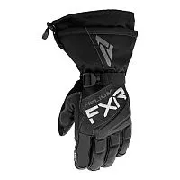 Перчатки FXR Hybrid Helium Leather Gauntlet Black 2024