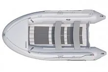 Лодка надувная ПВХ Баджер Air Line 390S с штормовым бортом (Серый)