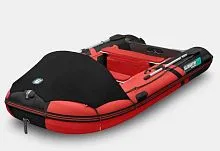 Лодка надувная ПВХ Gladiator C 400AL (Красно-черный)