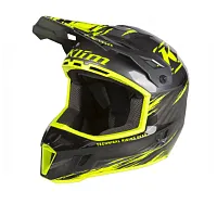 Шлем кроссовый KLIM F3 Carbon Pro Helmet ECE Thrashed Asphalt-Hi-Vis 2025