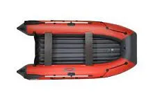 Лодка надувная ПВХ REEF 360FНД (Красный + темно-серый)