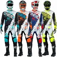 Костюм ONEAL Element Impact Motocross Suit White Teal 2021 