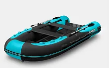 Лодка надувная ПВХ Gladiator Rib 420AL (Черно-бирюзовый)