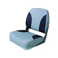 Сиденье складное алюминиевое с мягкими накладками, Skipper (черный/серый)