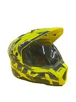 Шлем детский кроссовый AIM JK802Y Yellow Blue 2025