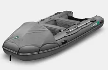 Лодка надувная ПВХ Gladiator E 420PRO (Темно-серый)