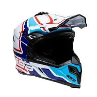 Шлем кроссовый GSB XP-20 MO Design Blanco Blue Rosso 2022