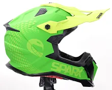 Шлем кроссовый SPARX Raptor JH-601 Green Black  2025