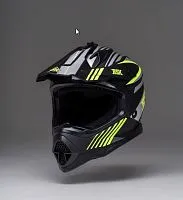 Шлем кроссовый RSX Vector Black Green 2026