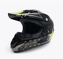 Шлем кроссовый RH 125 Rockstar Black#11 2025