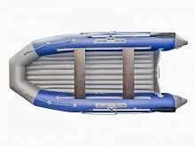 Лодка надувная ПВХ X-River MARK 430 (Серый-Черный)