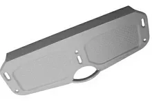 Накладка на транец металлическая серая Badger