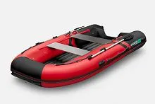 Лодка надувная ПВХ Gladiator E 450S (Красно-черный)