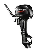 Мотор лодочный подвесной Gladiator 2-х тактный G 9,8 FH S BLACKLINE