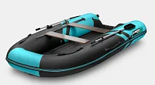 Лодка надувная ПВХ Gladiator E 350S (Черно-бирюзовый)