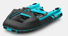 Лодка надувная ПВХ Gladiator E 420X PRO (Черно-бирюзовый)