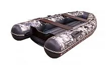 Лодка надувная ПВХ SibRiver Хатанга PRO 330 НДНД (Камуфляж серый)