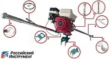 Мотовесло РосИнст Compact 2 + Loncin LC192F 20 лс, катушка освещения 7А